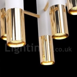 Lustre contemporain moderne à 22 lumières, lampe à un seul niveau