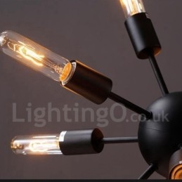 Lustre Spoutnik rétro vintage à 12 lumières