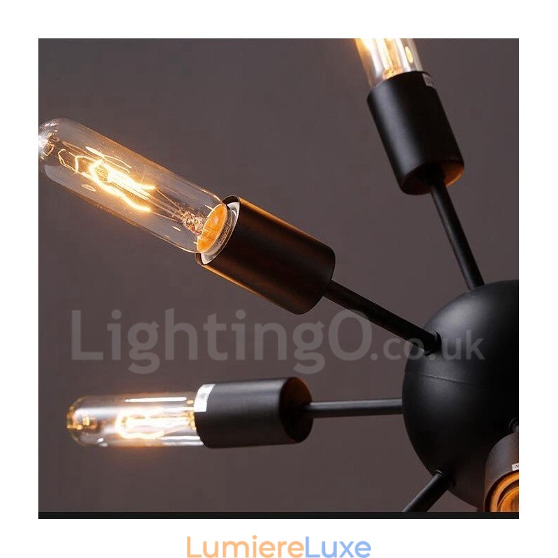 Lustre Spoutnik rétro vintage à 12 lumières