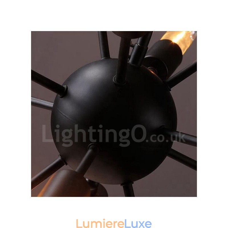 Lustre Spoutnik rétro vintage à 12 lumières