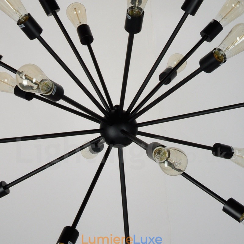 Lustre Spoutnik rétro vintage à 16 lumières
