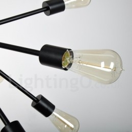 Lustre Spoutnik rétro vintage à 16 lumières