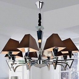 Lustre en fer forgé à la mode, éclairage artistique, lustre à 8 lumières