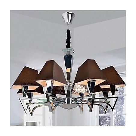 Lustre en fer forgé à la mode, éclairage artistique, lustre à 8 lumières Lustre en fer forgé à la mode, éclairage artistique, lustre à 8 lumières