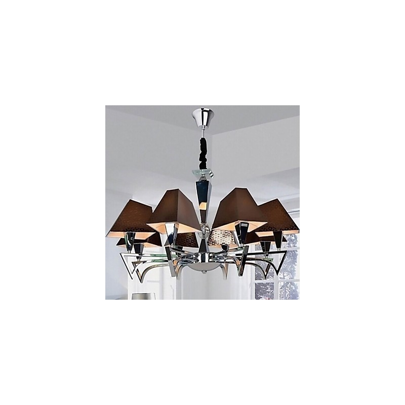 Lustre en fer forgé à la mode, éclairage artistique, lustre à 8 lumières