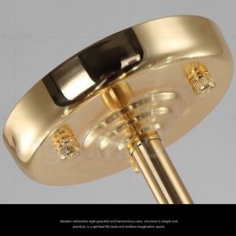 Lustre doré moderne contemporain à 2 niveaux et 16 lumières
