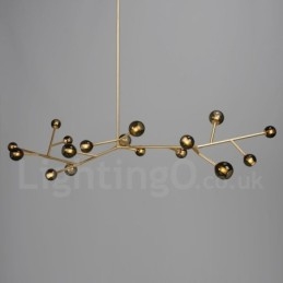 Lustre 17 lumières style vintage country