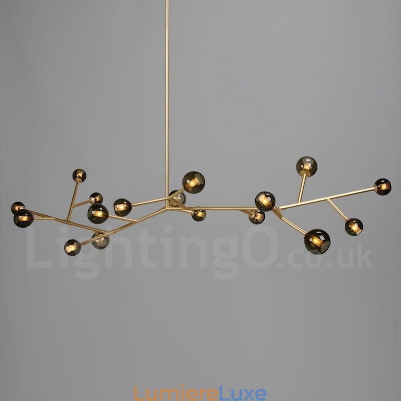 Lustre 17 lumières style vintage country