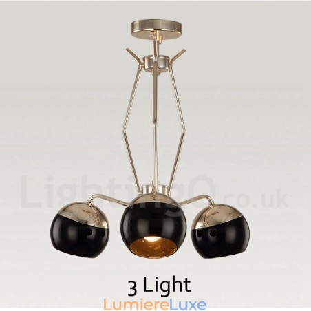 Lustre contemporain moderne à 3 niveaux en métal avec abat-jour en verre Lustre contemporain moderne à 3 niveaux en métal avec abat-jour en verre