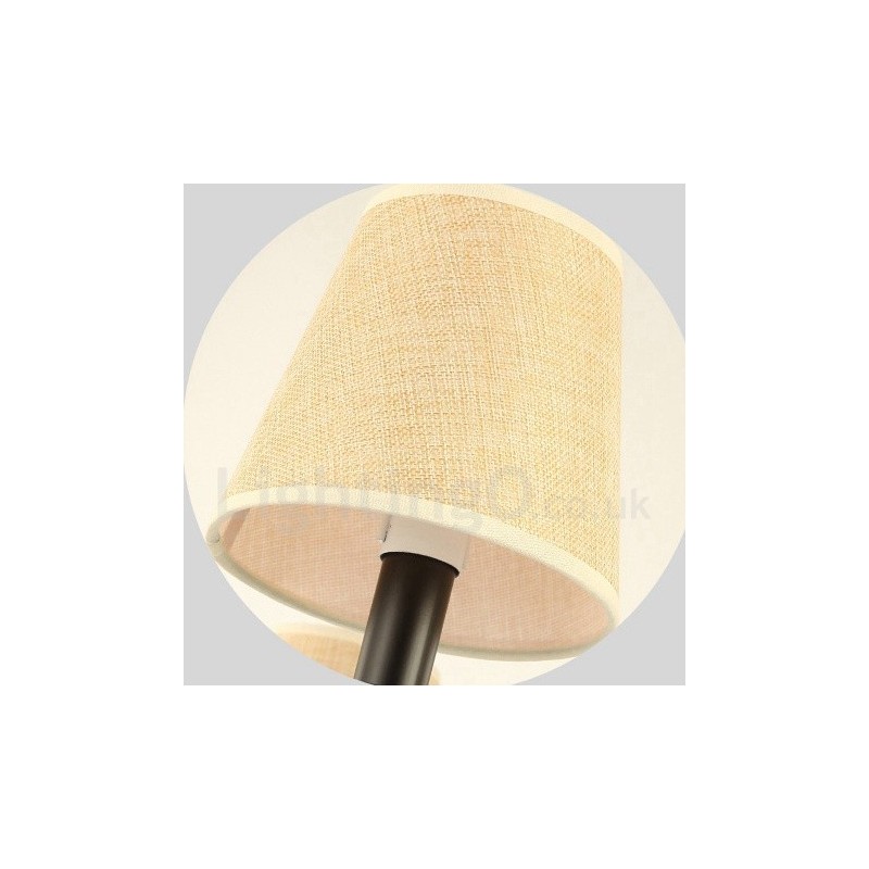 Lustre rétro à 6 lampes à un seul niveau