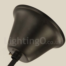 Lustre rétro à 6 lampes à un seul niveau