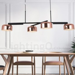 Lustre rotatif contemporain moderne à 4 niveaux