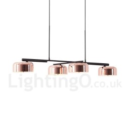 Lustre rotatif contemporain moderne à 4 niveaux