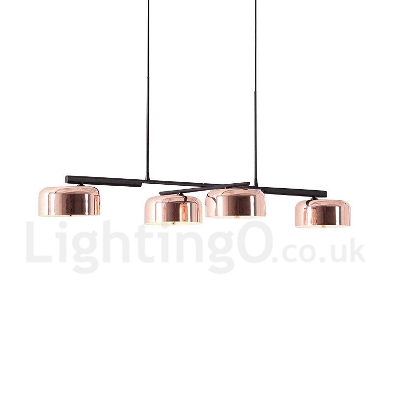 Lustre rotatif contemporain moderne à 4 niveaux