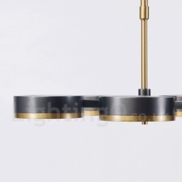 Lustre contemporain moderne à 5 niveaux