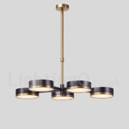 Lustre contemporain moderne à 5 niveaux