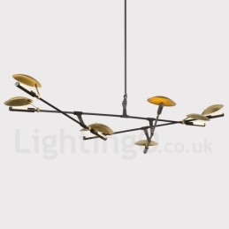 Lustre contemporain moderne à 8 lumières