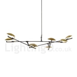 Lustre contemporain moderne à 8 lumières
