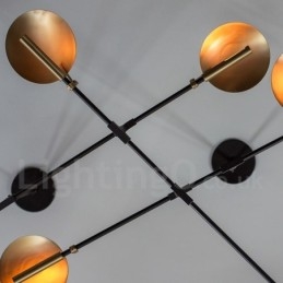 Lustre contemporain moderne à 8 lumières