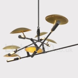 Lustre contemporain moderne à 8 lumières
