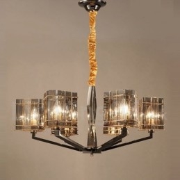 Lustre contemporain moderne à 6 niveaux