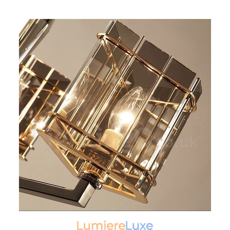 Lustre contemporain moderne à 6 niveaux