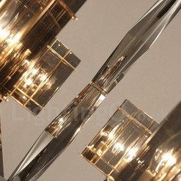Lustre contemporain moderne à 6 niveaux