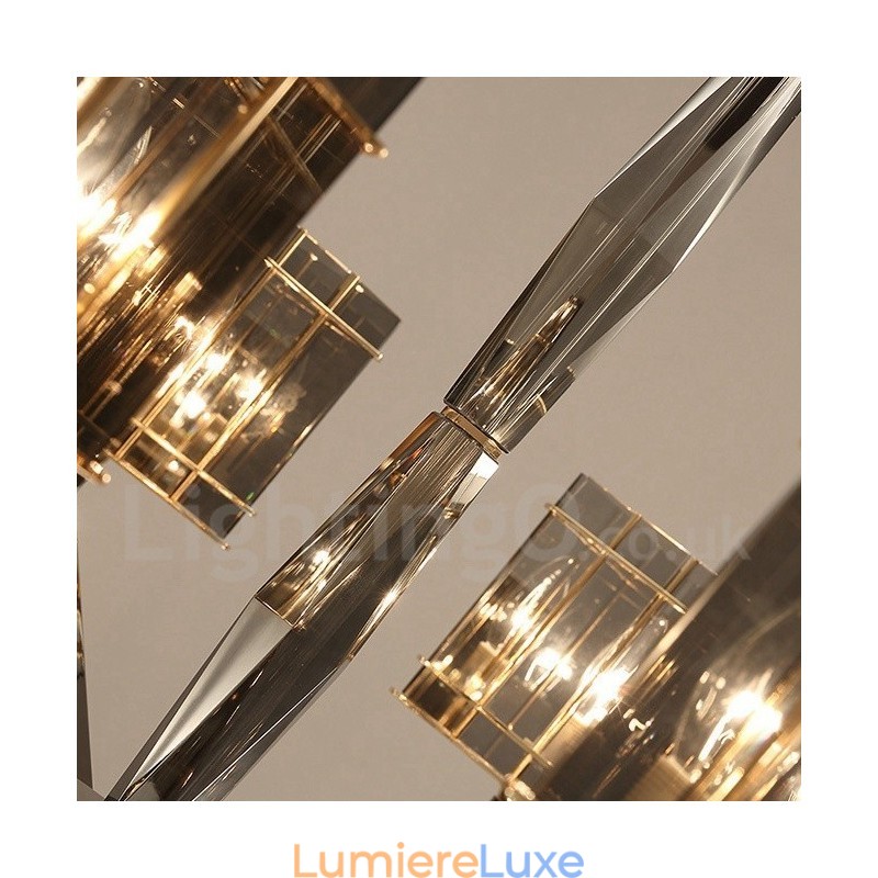 Lustre contemporain moderne à 6 niveaux