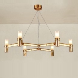 Lustre contemporain moderne à 6 niveaux