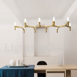 Lustre contemporain moderne à 10 niveaux