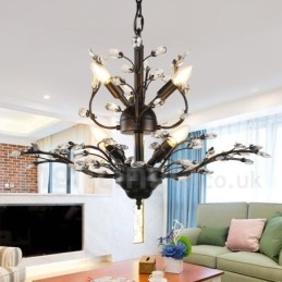 Lustre contemporain moderne à 7 lumières, hauteur 60 cm, largeur 45 cm