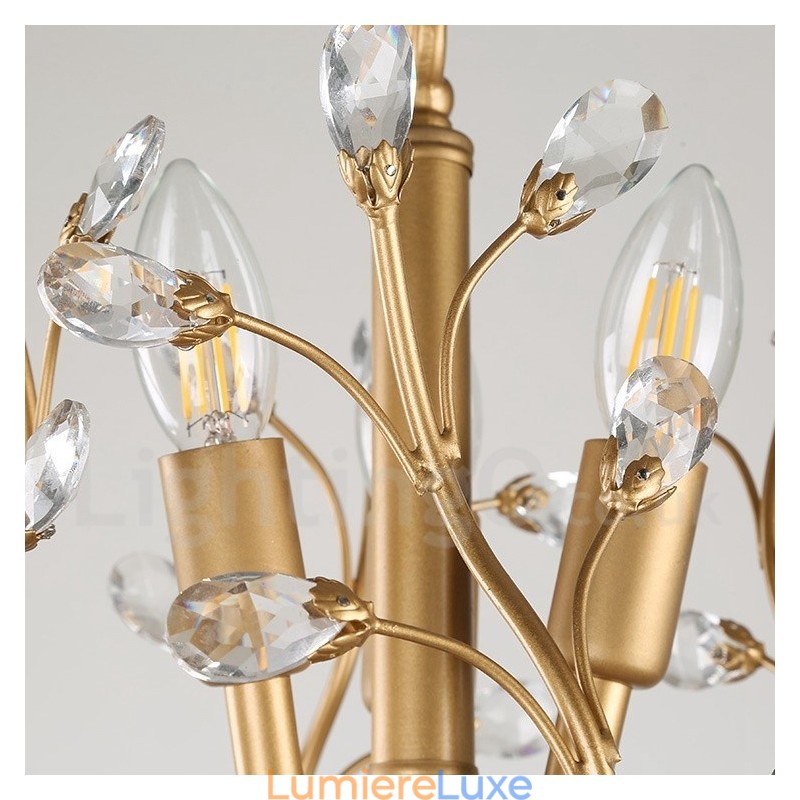 Lustre contemporain moderne à 7 lumières, hauteur 60 cm, largeur 45 cm