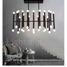 Lustre contemporain moderne à 42 lumières pour la lumière