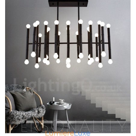 Lustre contemporain moderne à 42 lumières pour la lumière Lustre contemporain moderne à 42 lumières pour la lumière