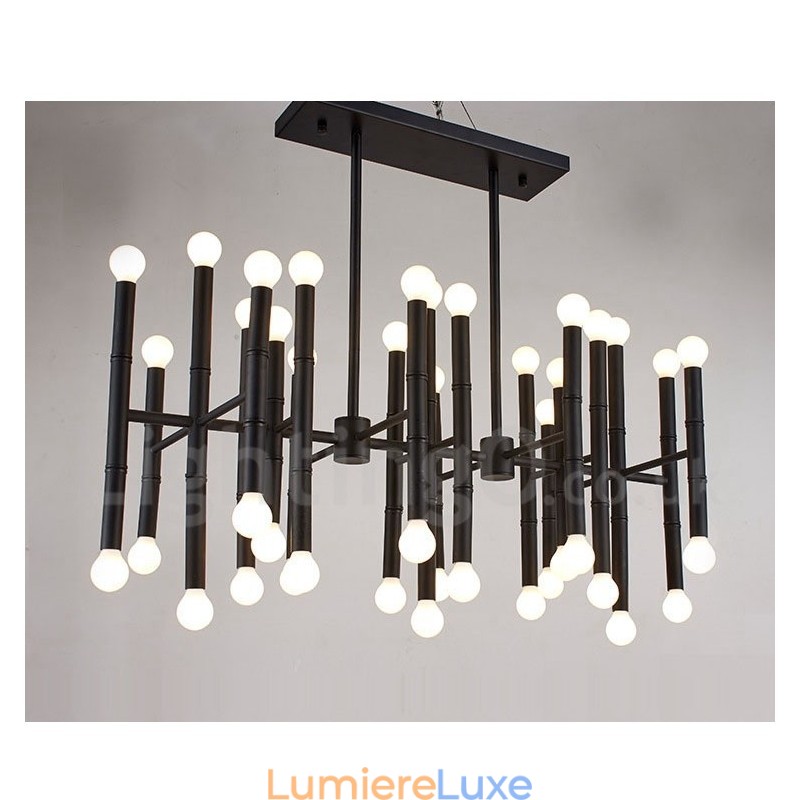 Lustre contemporain moderne à 42 lumières pour la lumière