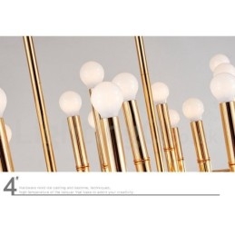 Lustre contemporain moderne à 42 lumières pour la lumière