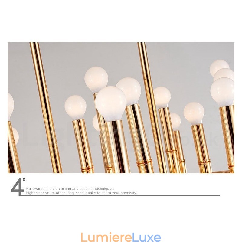 Lustre contemporain moderne à 42 lumières pour la lumière