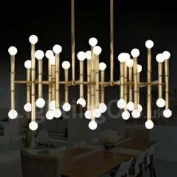 Lustre contemporain moderne à 42 lumières pour la lumière