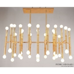 Lustre contemporain moderne à 42 lumières pour la lumière