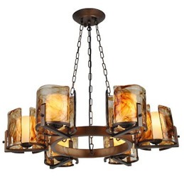 Lustre traditionnel classique rustique Lodge Lustre