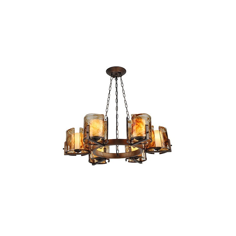 Lustre traditionnel classique rustique Lodge Lustre