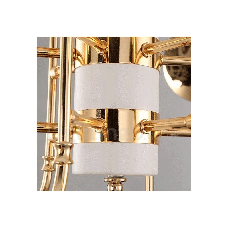 Lustre à 12 lumières de style contemporain moderne