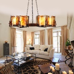 Lustre traditionnel classique rustique Lodge Lustre