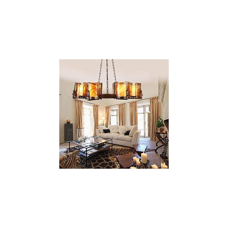 Lustre traditionnel classique rustique Lodge Lustre