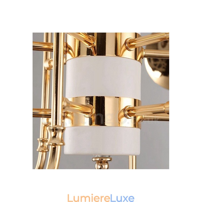 Lustre à 24 lumières de style contemporain moderne