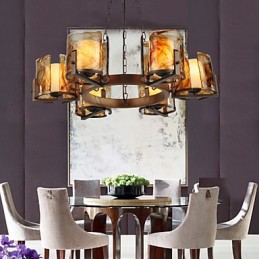 Lustre traditionnel classique rustique Lodge Lustre