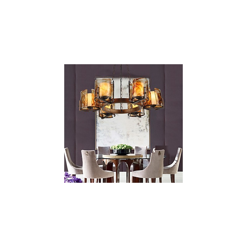 Lustre traditionnel classique rustique Lodge Lustre