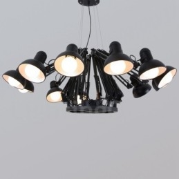 Lustre contemporain moderne à 12 niveaux