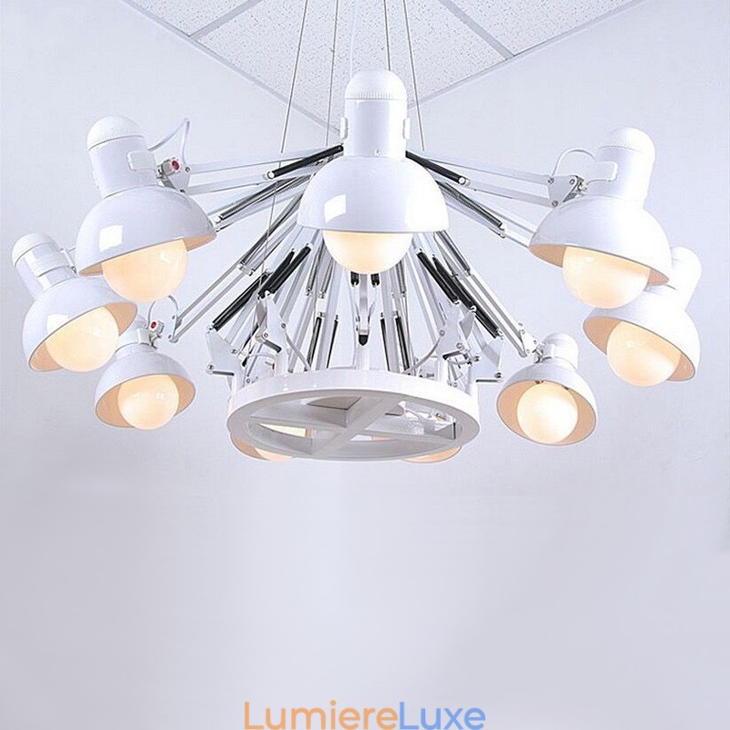 Lustre contemporain moderne à 12 niveaux