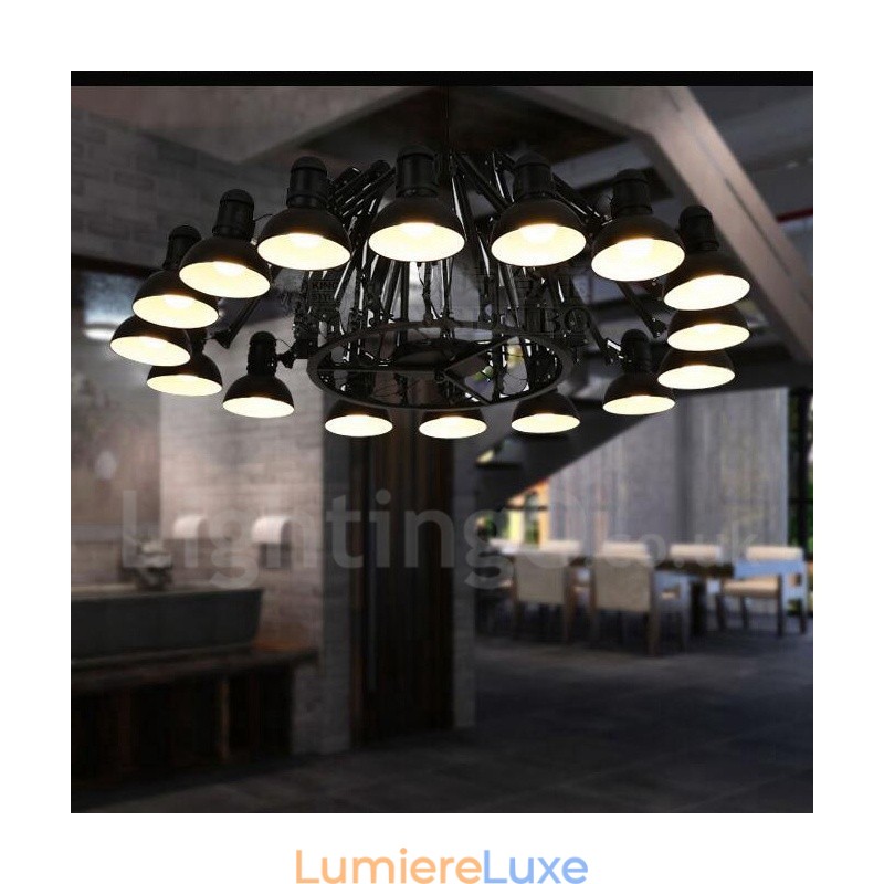 Lustre contemporain moderne à 16 niveaux